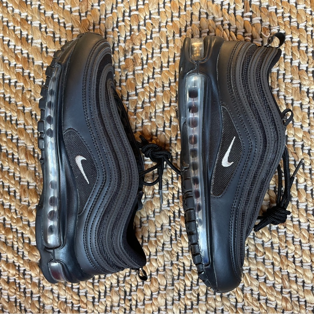 Women’s Air Max 97 SE, all black. Size 9.